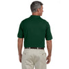 Harriton Men's Dark Green 6 oz. Ringspun Cotton Pique Short-Sleeve Polo