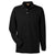 Harriton Men's Black 5.6 oz. Easy Blend Long-Sleeve Polo