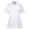 Harriton Women's White 5.6 oz. Easy Blend Polo