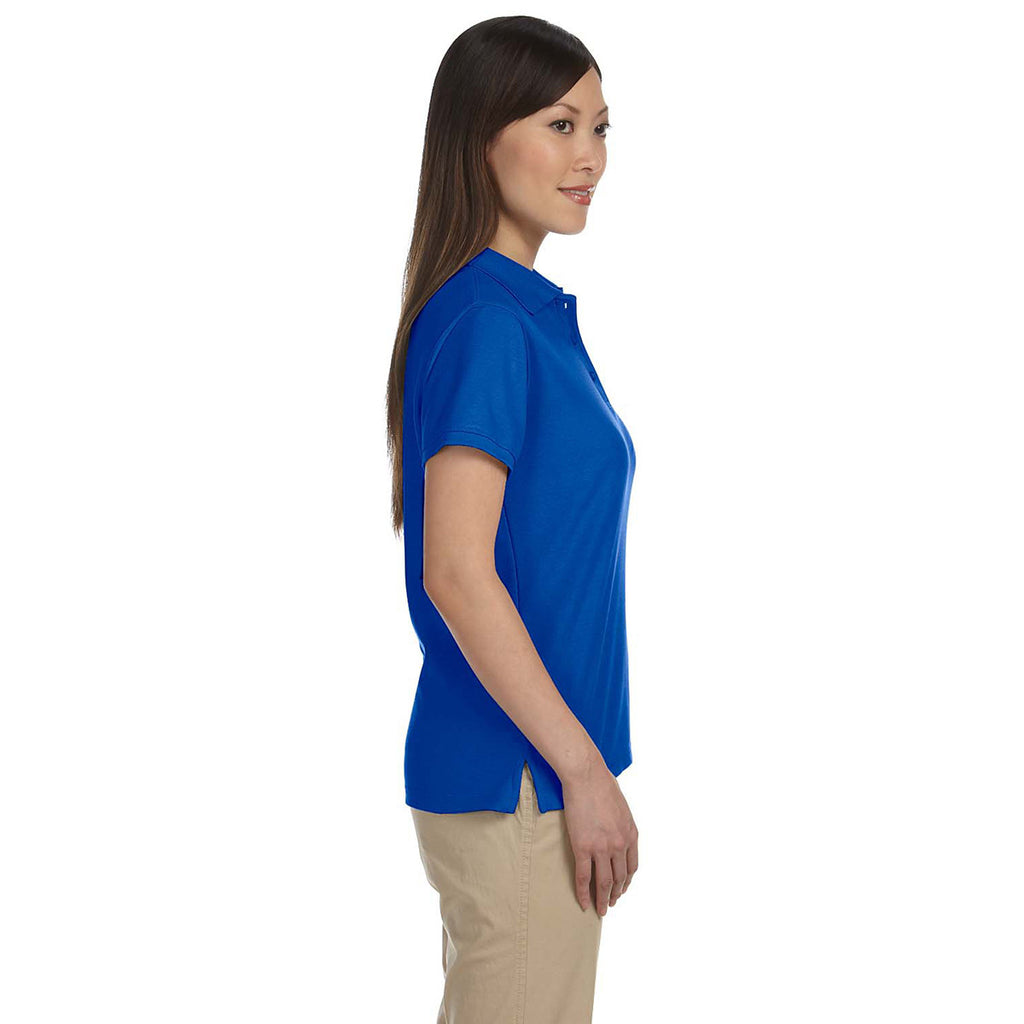 Harriton Women's True Royal 5 oz. Blend-Tek Polo