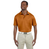 Harriton Men's Texas Orange 4 oz. Polytech Polo