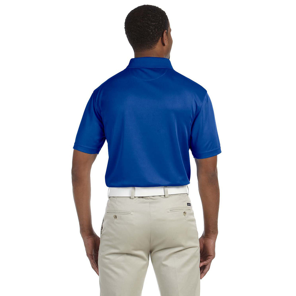 Harriton Men's True Royal 4 oz. Polytech Polo