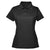 Harriton Women's Black 4 oz. Polytech Polo