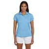 Harriton Women's Light Blue 4 oz. Polytech Polo