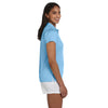 Harriton Women's Light Blue 4 oz. Polytech Polo