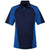 Harriton Men's Dark Navy/ True Royal/ Dark Charcoal Advantage Snag Protection Plus Colorblock Polo