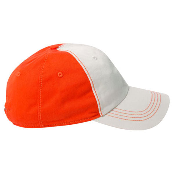 AHEAD Chalk/Orange Collegiate Washed 2-Tone Cap