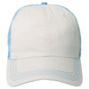 AHEAD Chalk/University Carolina Blue Collegiate Washed 2-Tone Cap