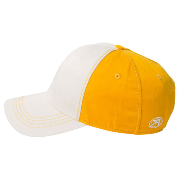 AHEAD Chalk/University Gold Collegiate Washed 2-Tone Cap