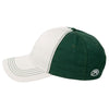 AHEAD Chalk/University Hunter Green Collegiate Washed 2-Tone Cap