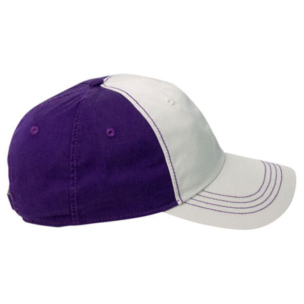 AHEAD Chalk/University Purple Collegiate Washed 2-Tone Cap