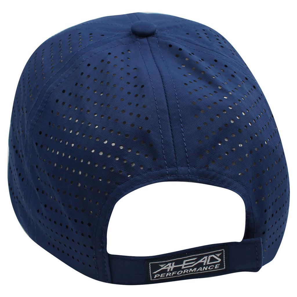 AHEAD Cowboy Blue Lasered Panel Tech Cap