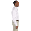 Harriton Men's White Tall 3.1 oz. Essential Poplin