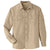 Harriton Men's Khaki Key West Long-Sleeve Performance Staff Shirt