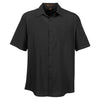 Harriton Men's Black Paradise Short-Sleeve Performance Shirt