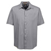 Harriton Men's Dark Grey Paradise Short-Sleeve Performance Shirt