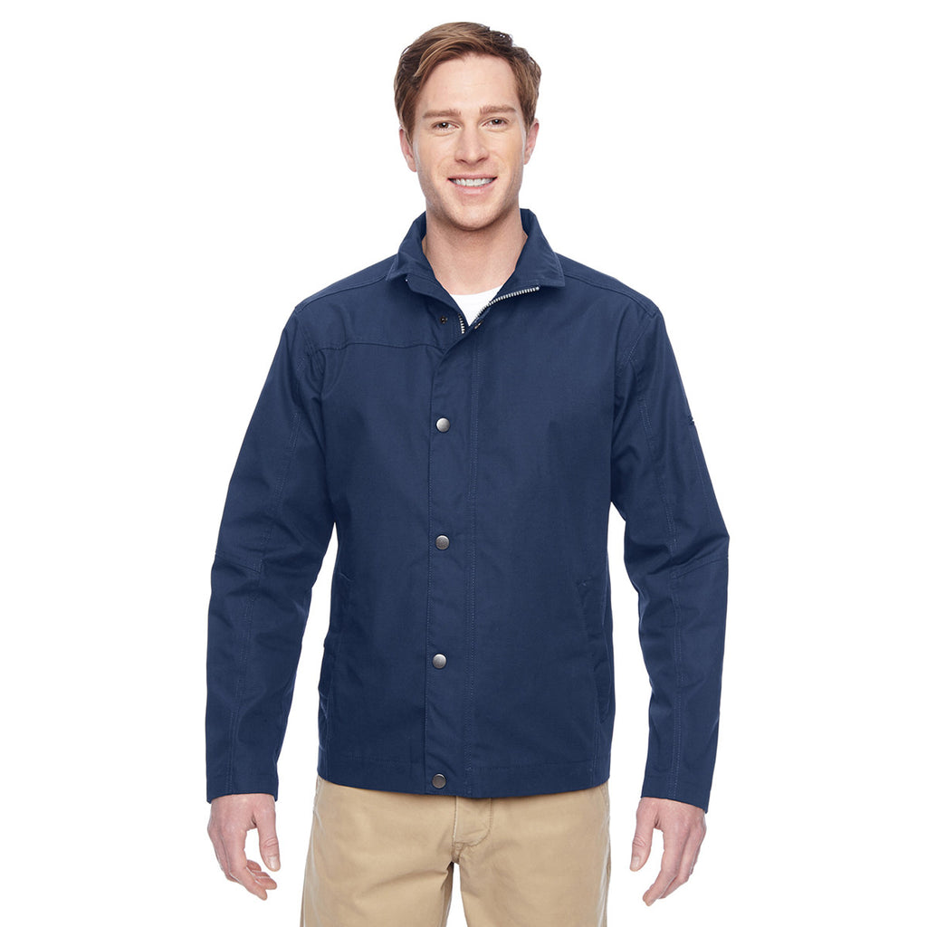 Harriton Men's Dark Navy Auxiliary Canvas Work Jacket