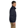 Harriton Men's Navy/Black Fleece-Lined Nylon Jacket