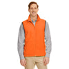 Harriton Men's Safety Orange 8 oz. Fleece Vest