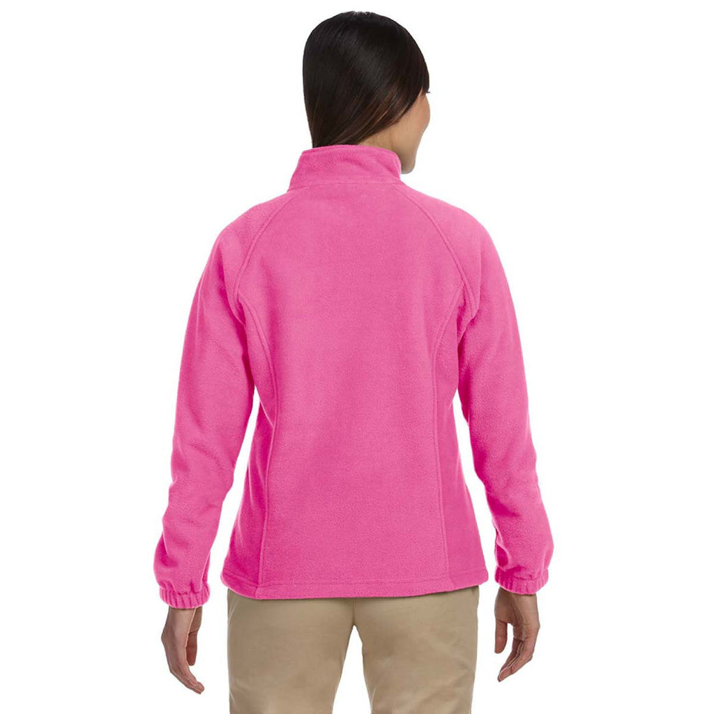 Harriton Women's Charity Pink 8 oz. Full-Zip Fleece