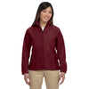 Harriton Women's Wine 8 oz. Full-Zip Fleece