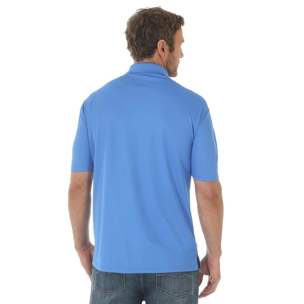 Wrangler Men's Royal Blue 20X Advanced Comfort Performance Moire Polo