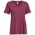 Expert Women's Maroon American Moca V-Neck Tee