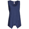 Expert Women's Navy American Moca Tie Front Tank