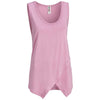 Expert Women's Pale Pink American Moca Tie Front Tank