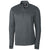 Cutter & Buck Men's Elemental Grey DryTec Traverse Stripe Half-Zip