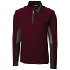 Cutter & Buck Men's Bordeaux Traverse Colorblock Half Zip