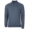 Cutter & Buck Men's Navy Blue Heather Saturday Mock Sweatshirt