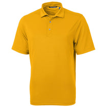Cutter & Buck Men's College Gold Virtue Eco Pique Recycled Polo