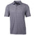 Cutter & Buck Men's Black/Polished Pike Magnolia Print Stretch Polo