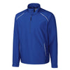 Cutter & Buck Men's Tour Blue WeatherTec Beacon Half Zip Jacket