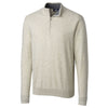 Cutter & Buck Men's Oatmeal Heather Lakemont Half Zip