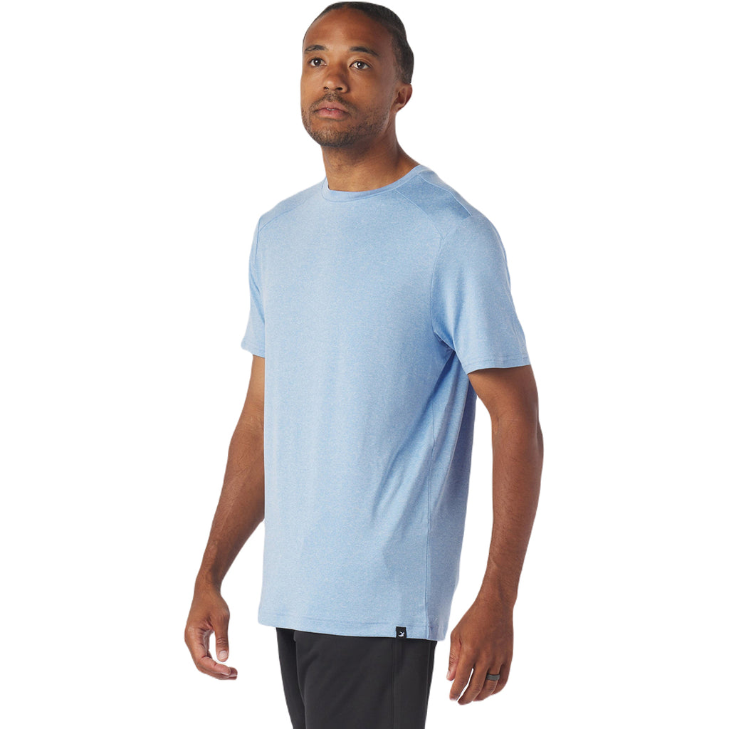 Glyder Men's Ice Blue Heather Salton Short Sleeve