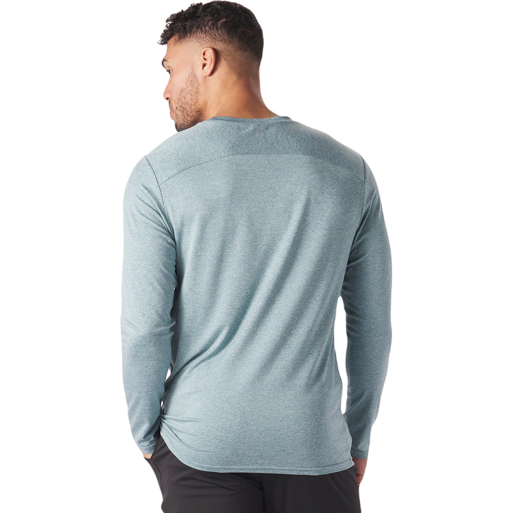 Glyder Men's Lagoon Heather Salton Long Sleeve