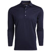 Greyson Men's Maltese Blue Omaha Long Sleeve Polo