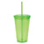 Jetline Translucent Lime Green 16 oz Double Wall Cool Acrylic Tumbler