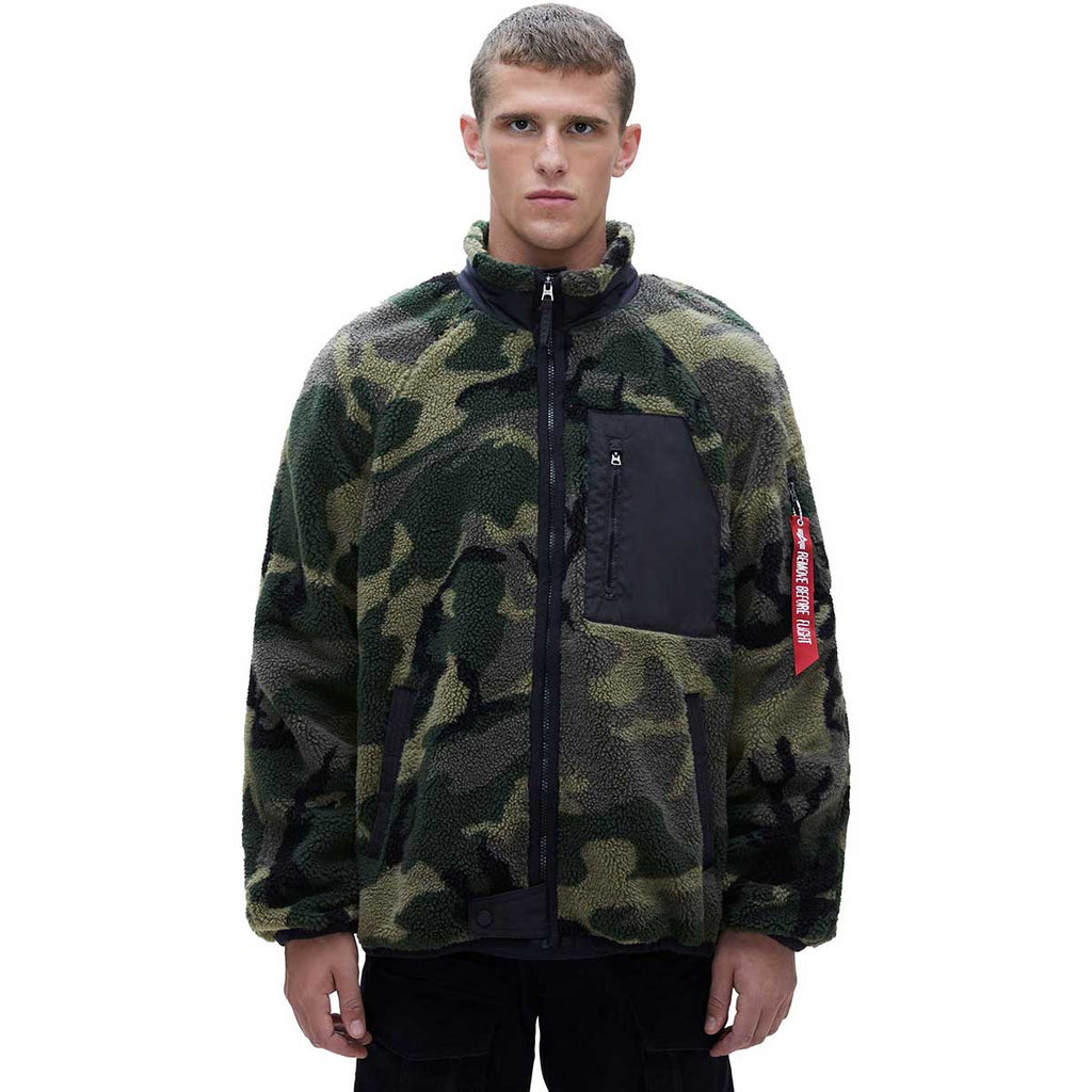 Alpha Industries Men's Woodland Camo Ridge Utility Jacket