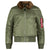 Alpha Industries Men's Sage/Brown Fur B-15 Slim Flight Jacket