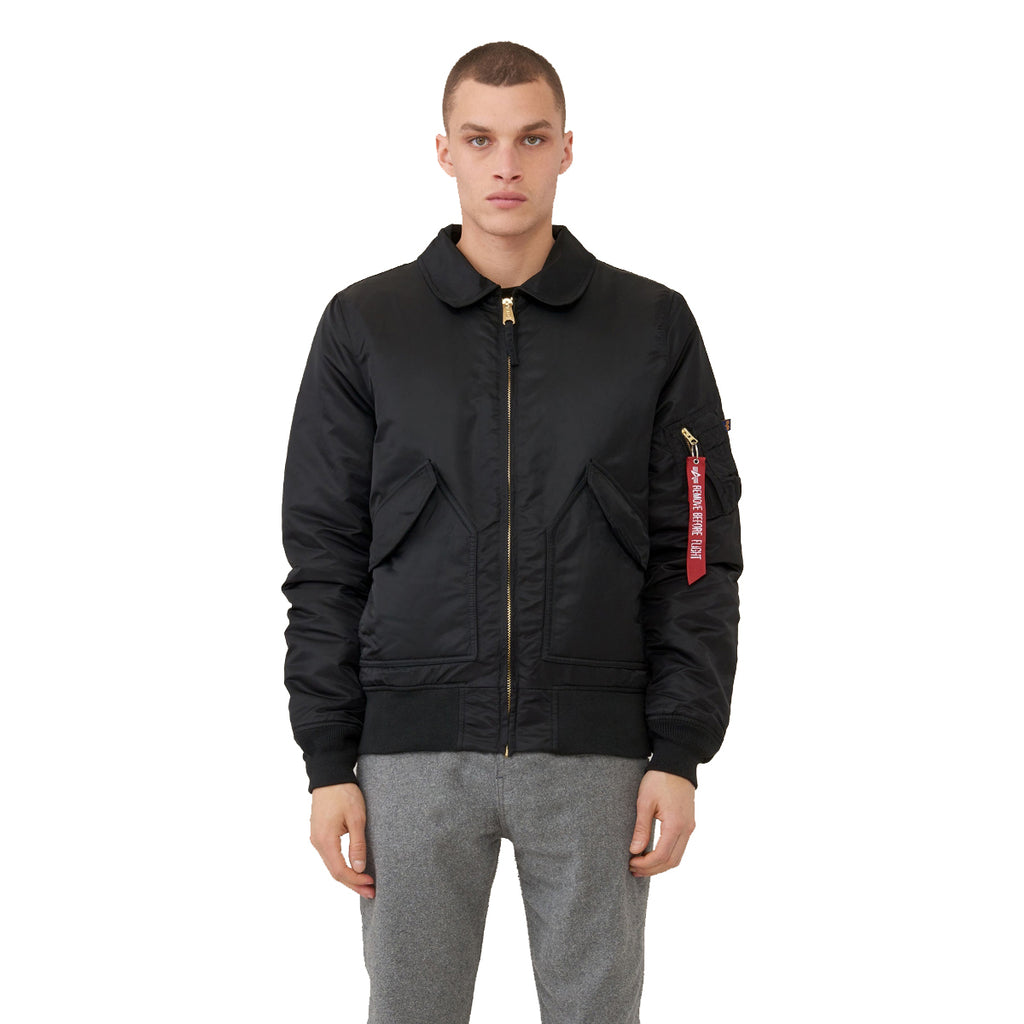 Alpha Industries Men's Black CWU 45/P Slim Flight Jacket