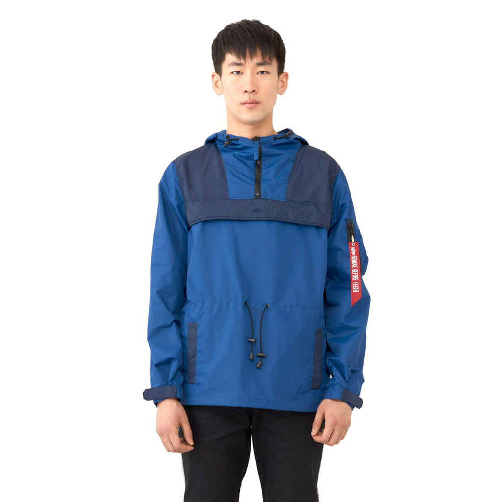 Alpha Industries Men's Blue Color Blocked Anorak