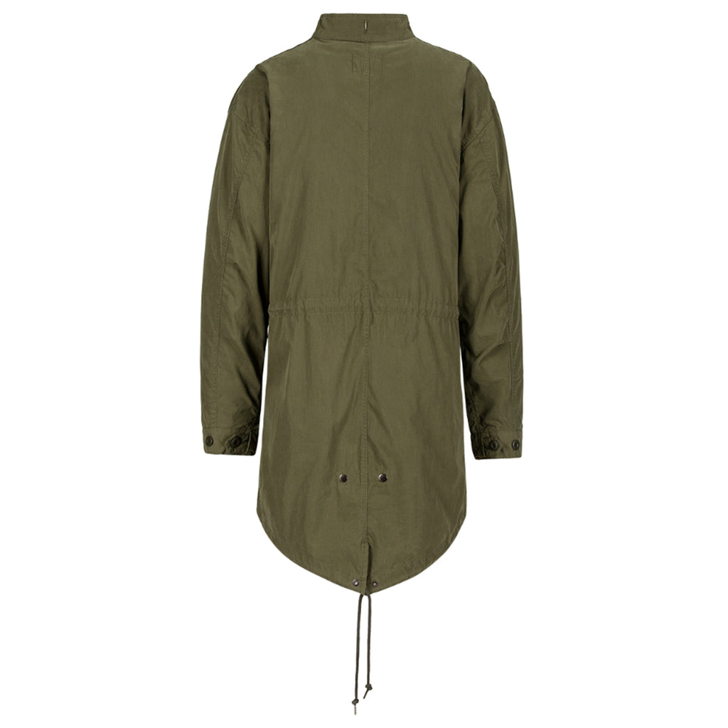 Alpha Industries Men's Olive Defender Fishtail Parka and Liner