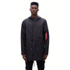 Alpha Industries Men's Black Deluge Ripstop Fishtail Jacket