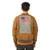 Alpha Industries Men's Brown Frogskin Camo L-2B Blood Chit Battlewash Flight Jacket