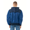 Alpha Industries Men's Blue No. 9 L-2B Hooded Yoke Loose Flight Jacket