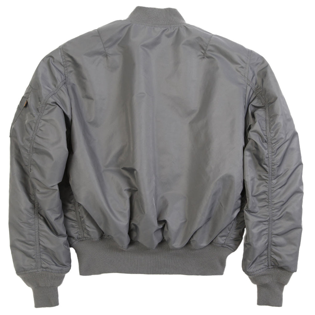 Alpha Industries Men's Gun Metal MA-1 Flight Jacket