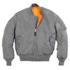 Alpha Industries Men's Gun Metal MA-1 Flight Jacket